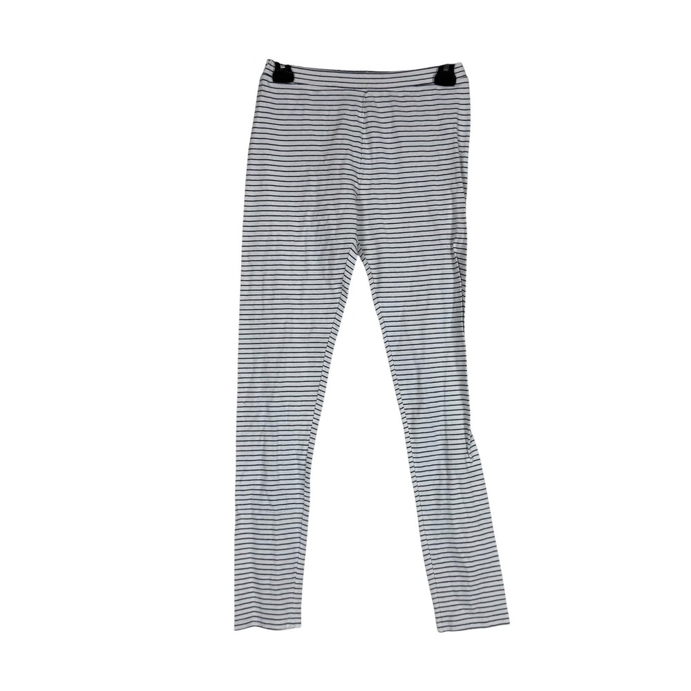 Gymboree Leggings Girls 14 White Stripe Jersey Ankle Elastic‎ Waist Spring